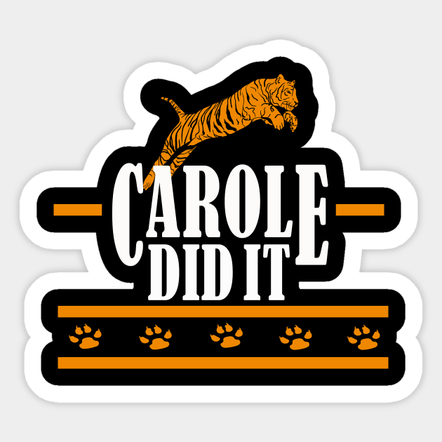 carole did it 2020 Sticker by Elegance14